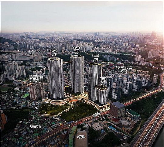 흑석2구역(동작구 흑석동 99-3번지 일원) 조감도. [서울시 제공]